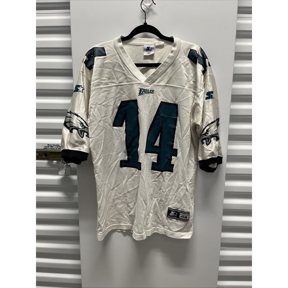 Vintage 1995 Starter Authentic Apparel Eagles TY DETMER JERSEY Adult‎ Size 48/L